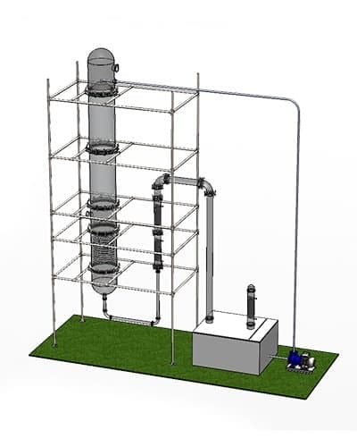 hcl gas absorber system for hydrochloric acid gas neutralization by KJHIL