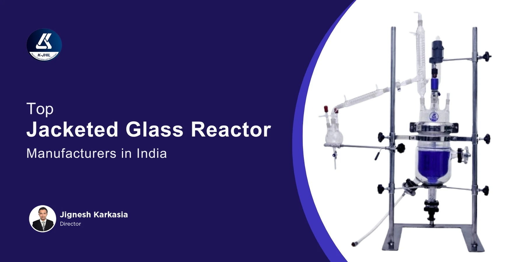 top jacketed glass reactor manufacturers in india