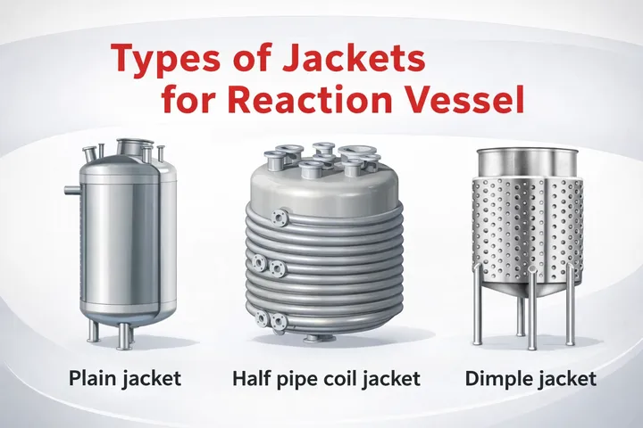 types of jackets for reaction vessel