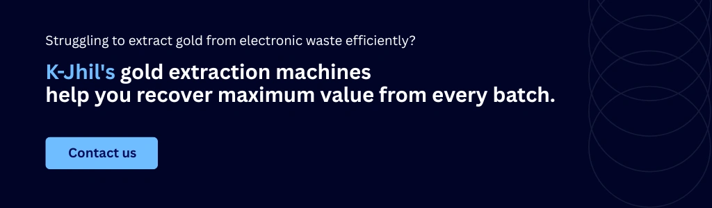 Boost gold recovery from e-waste with advanced extraction machines – contact K-Jhil