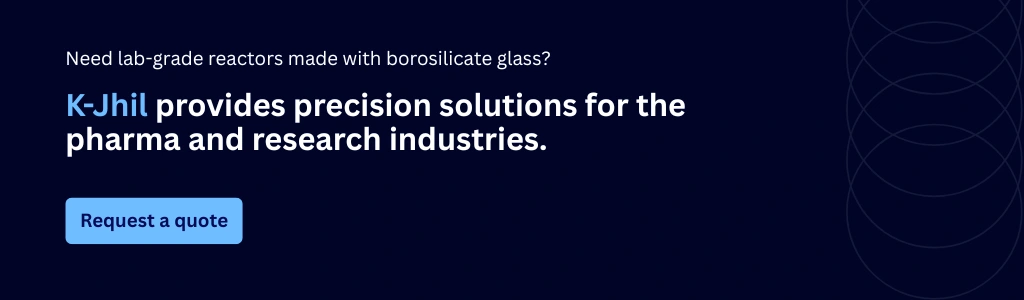 Request a quote for lab-grade borosilicate glass reactors for pharma and research applications