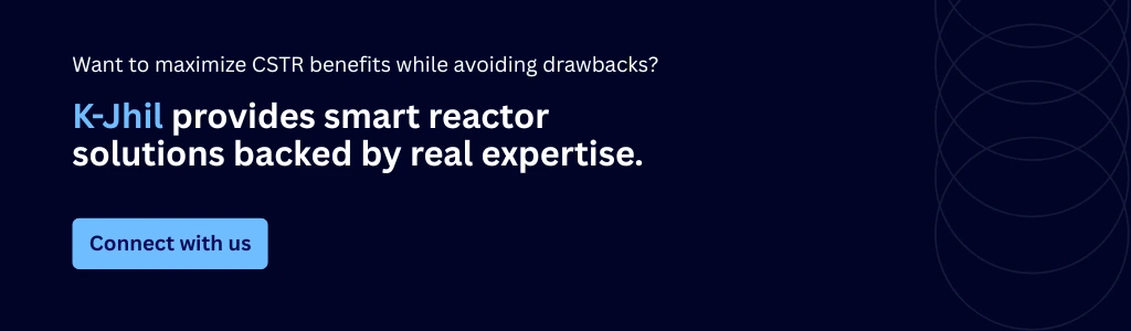 K-Jhil blog CTA banner providing smart reactor solutions backed by expertise to maximize CSTR benefits